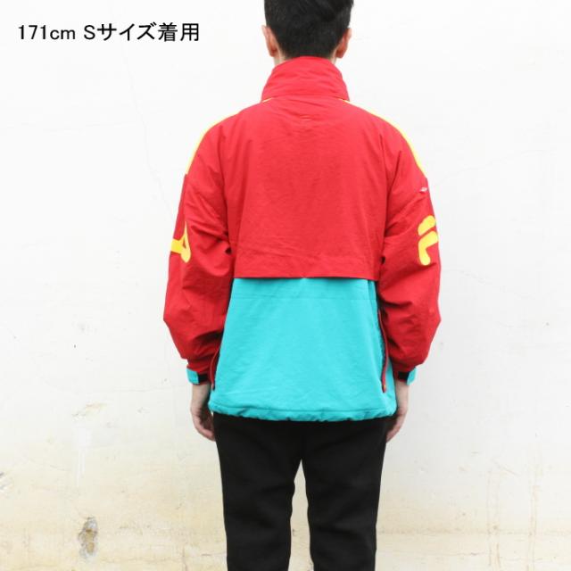 フィラ FILA アウター ハーフジップジャケット レッド FM9673-11